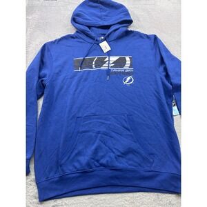 Tampa Bay Lightning Royal Blue Pullover Hoodie Men's XL NHL Official Licensed